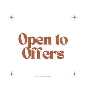 Open to offers! Flexible on pricing for most items listed 🙂